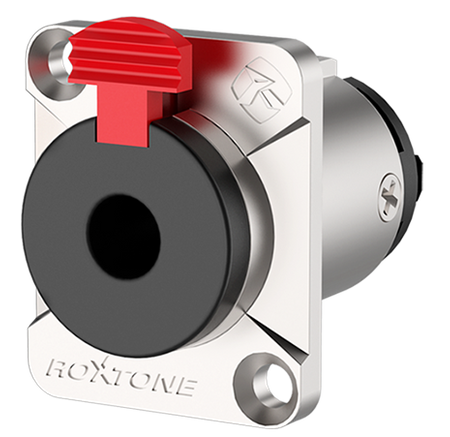 GNIAZDO PANELOWE JACK 6.3 STEREO ROXTONE RJ3FD-NT
