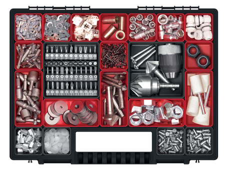 ORGANIZER SKRZYNKA NARZĘDZIOWA KUWETA NORB 40 399X303X50 Z PRZEGRODAMI