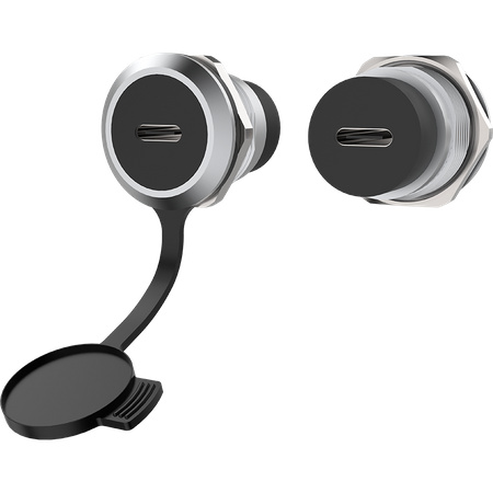 GNIAZDO USB 3.0 TYP C MONTAŻOWE ROXTONE RAUC24-C TABLICOWE PANELOWE Z ZAŚLEPKĄ