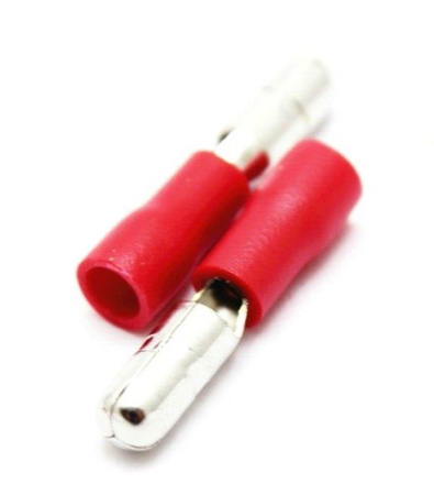 Konektor rurkowy męski czerwony