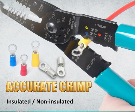 ZACISKARKA KONEKTORÓW ŚCIĄGACZ OBCINACZ CP-412G PROSKIT