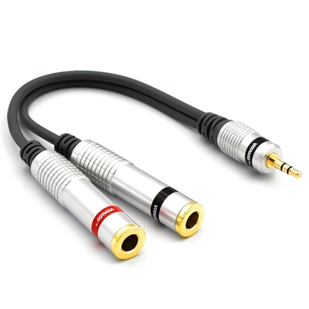 ADAPTER WTYK MINI JACK 3,5 2X 6,3 MONO VITALCO JR302