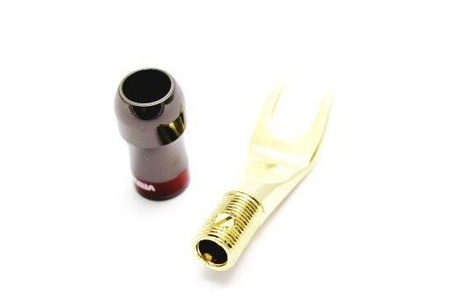 WTYK POD GNIAZDO BANAN WIDEŁKI NA KABEL 8MM LA925 VITALCO