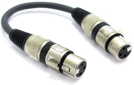 ADAPTER WTYK XLR ŻEŃSKI NA WTYK XLR ŻEŃSKI ŁĄCZNIK GENDER CHANGER VITALCO