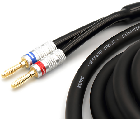 KABEL GŁOŚNIKOWY BANAN 2m 2x2.5mm2 KLOTZ MIEDŹ OFC LY225 WTYK BANANOWY