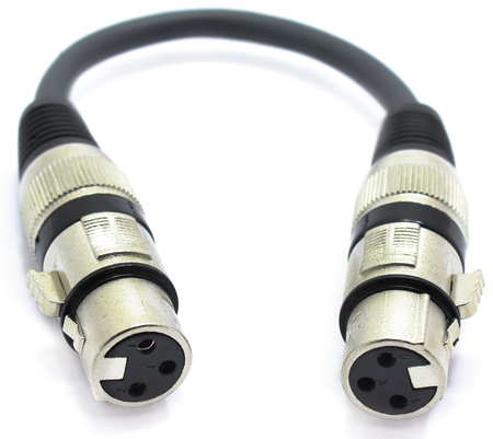 ADAPTER WTYK XLR ŻEŃSKI NA WTYK XLR ŻEŃSKI ŁĄCZNIK GENDER CHANGER VITALCO