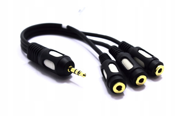 ROZDZIELACZ MINI JACK 3X ROZGAŁĘŹNIK AUX VITALCO