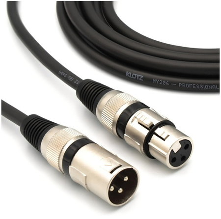 KABEL MIKROFONOWY XLR 0.5m HEARON KLOTZ PRZEWÓD SYMETRYCZNY DO MIKROFONU