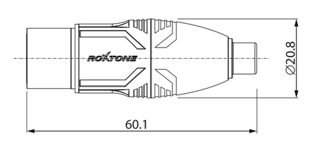 ADAPTER REDUKCJA PRZEJŚCIÓWKA WTYK XLR ŻEŃSKI - GNIAZDO RCA RA2XFPF ROXTONE