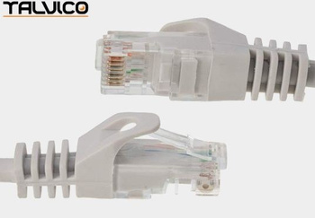 Patch cord UTP kat.6 0,25m szary 6P10