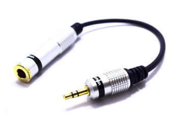 ADAPTER WTYK MINI JACK 3,5 - GNIAZDO DUŻY JACK 6,3 TRS VITALCO
