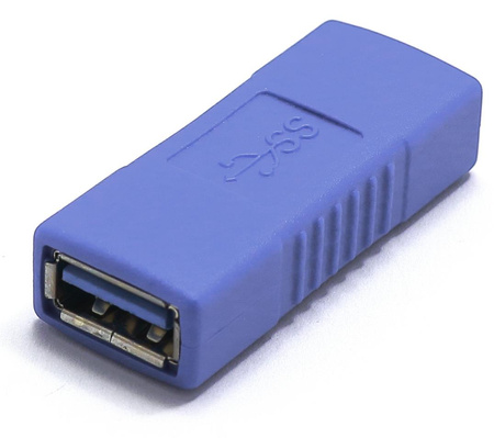 GNIAZDO PODWÓJNE ŁĄCZNIK ADAPTER USB 3.0 BECZKA