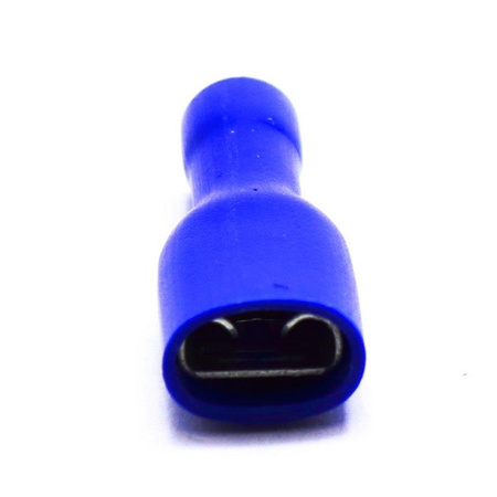 KONEKTOR IZOLOWANY PEŁNY ŻEŃSKI NIEBIESKI 6,4mm 100 sztuk