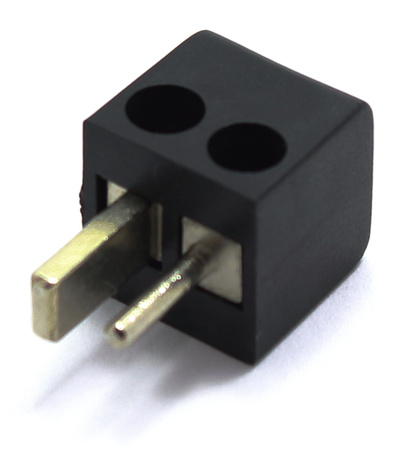 WTYK GŁOŚNIKOWY SKRĘCANY DIN 2 PROSTY UNITRA RADMOR CZARNY 10 SZTUK