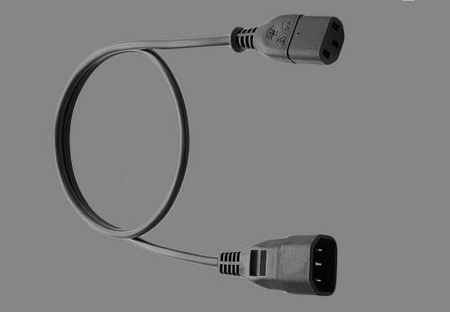 Kabel zasilania (przedłużacz) 5m czarny WN-12