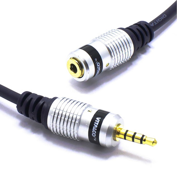 PRZEDŁUŻACZ JACK 3,5 4-POLOWY 2,5m KABEL WTYK GNIAZDO JKD85 VITALCO
