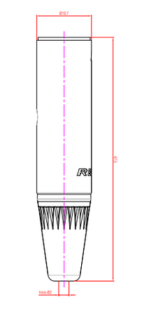 WTYK MINI XLR 3 PIN MĘSKI RT3MC-B MĘSKI NA KABEL