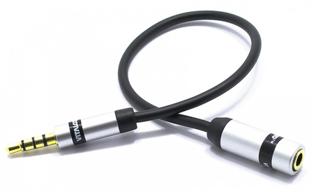 ADAPTER MIKROFONU GNIAZDO JACK 3.5 TRS NA WTYK JACK 3,5 TRRS