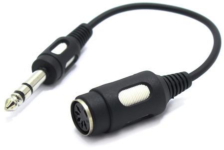 ADAPTER GNIAZDO DIN 5 PIN NA WTYK DUŻY JACK 6.3 STEREO TRS 6,3 VITALCO