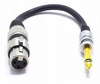 ADAPTER XLR ŻEŃSKI WTYK JACK 6.3 MONO VITALCO PRZEJŚCIÓWKA XLR JACK 6,3