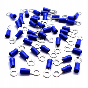 Konektor oczkowy izolowany 4,3mm m4 100 szt oczka