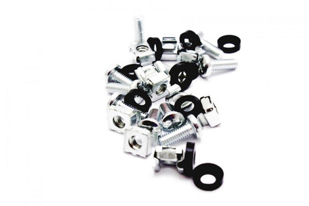 ŚRUBY DO SZAF RACK M6 KOMPLET X10 ŚRUBY MONTAŻOWE