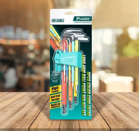 ZESTAW KLUCZY IMBUSOWYCH AMPUŁOWE ZMAGNETYCZNE HW-230BL PROSKIT