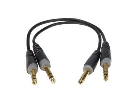 KABEL DO EFEKTÓW JACK 6.3 TRS 30CM  AUDIO KLOTZ 2X