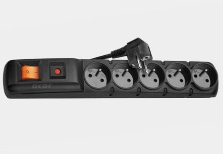 Listwa zasilająca ACAR F5 PRO 1,5m czarna