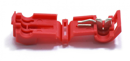 SZYBKOZŁĄCZE SAMOCHODOWE TYP T1 0,5-1,0MM 10X SZYBKOZŁĄCZA CZERWONE