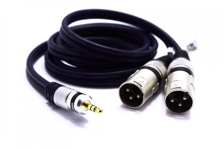 KABEL 2X XLR WTYK JACK 3.5 AUX 5m MK32 MONO VITALCO