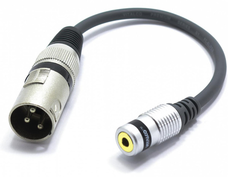 ADAPTER XLR MĘSKI GNIAZDO MINI JACK 3.5 VITALCO PRZEJŚCIÓWKA XLR AUX 3,5