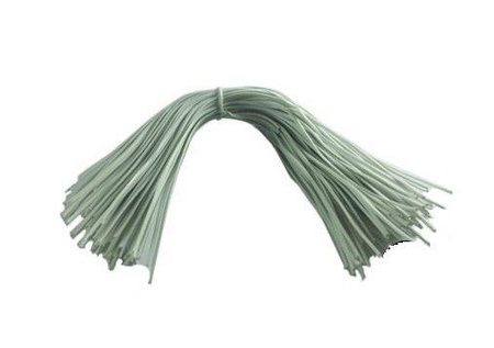 DRUT WIĄZAŁKOWY DRUCIKI DO WIĄZANIA BIAŁE 20CM