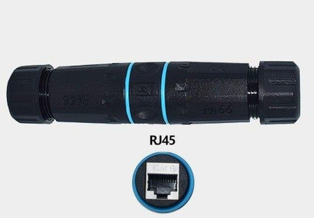 Moduł do łączenia kabli kat.6 STP IP67 gniazdo/gniazdo RJ45