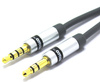 KABEL DO MIKROFONU WTYK MINI JACK 3.5 TRRS - WTYK JACK 3,5mm TRS 2m