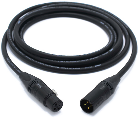 KABEL MIKROFONOWY M5 XLR 3 PIN KLOTZ NEUTRIK 2M CANON MĘSKI ŻEŃSKI