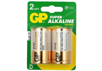 BATERIA LR20 1,5V GP SUPER ALKALINE