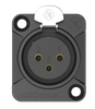 GNIAZDO XLR 3 PIN ŻEŃSKIE ROXTONE RX3FD-BG MONTAŻ