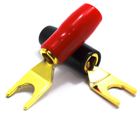 WTYK GŁOŚNIKOWY POD GNIAZDO BANAN WIDEŁKI NA KABEL 6MM LA930