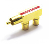 TRÓJNIK ADAPTER RCA WTYK - 2 GNIAZDA VITALCO RP04