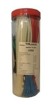 OPASKI ZACISKOWE ZESTAW 300 SZTUK KOLOROWE TRYTKI TS-300