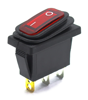 HERMETYCZNY PRZEŁĄCZNIK PROSTOKĄTNY CZERWONY 12V 20A
