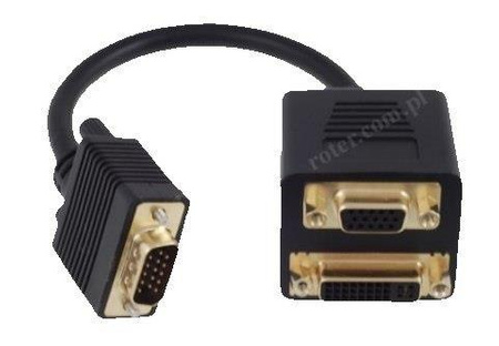 PRZEJŚCIÓWKA WTK SVGA GNIAZDO SVGA + GNIAZDO DVI (24+5)