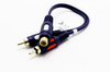 ADAPTER PRZEJŚCIE GNIAZDO RCA NA 2* WTYK RCA KABEL